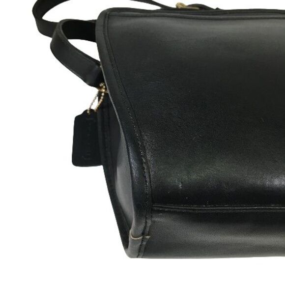 Vintage Coach Brighton Black Leather Crossbody Shoulder Bag Purse 9895 Made USA - Picture 10 of 16